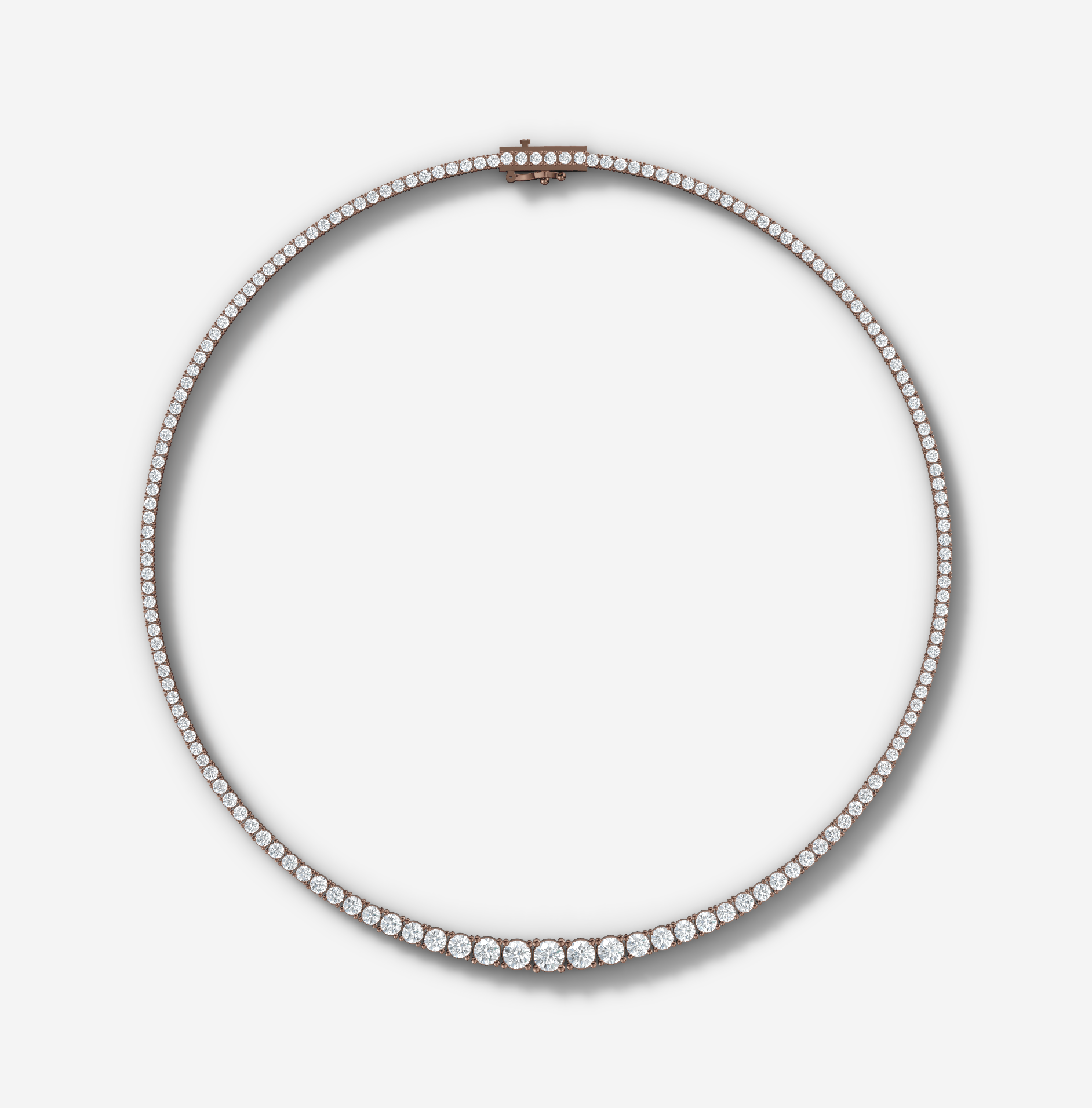 18 ct. tw. Graduated Diamond Tennis Necklace