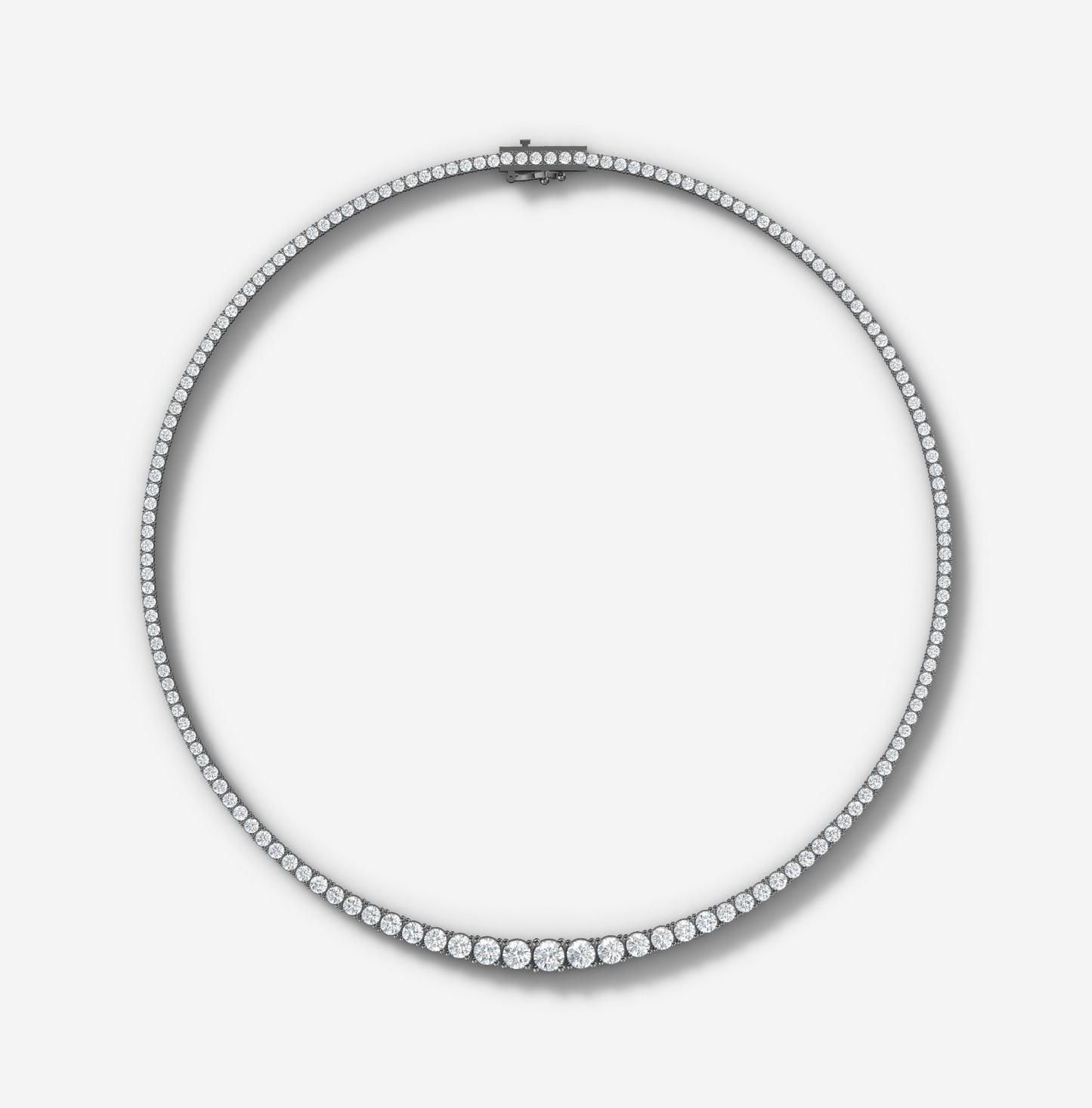 14 ct. tw. Graduated Diamond Tennis Necklace