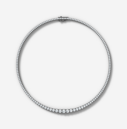 18 ct. tw. Graduated Diamond Tennis Necklace