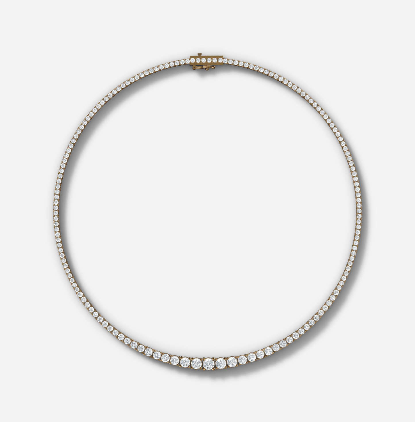 14 ct. tw. Graduated Diamond Tennis Necklace