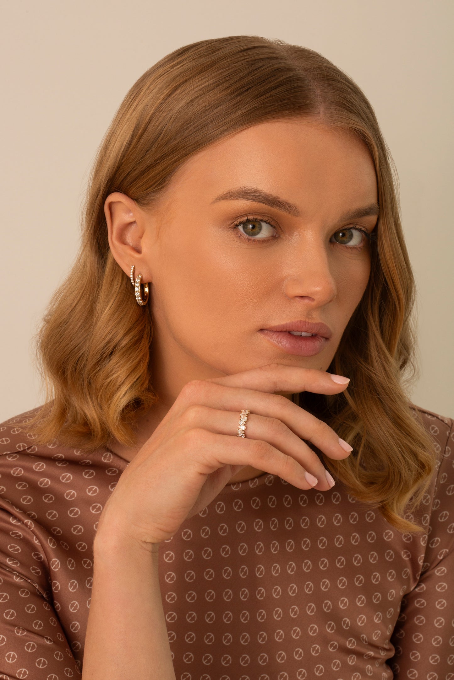 0.10ct Round Brilliant Cut Diamond Set Hoops