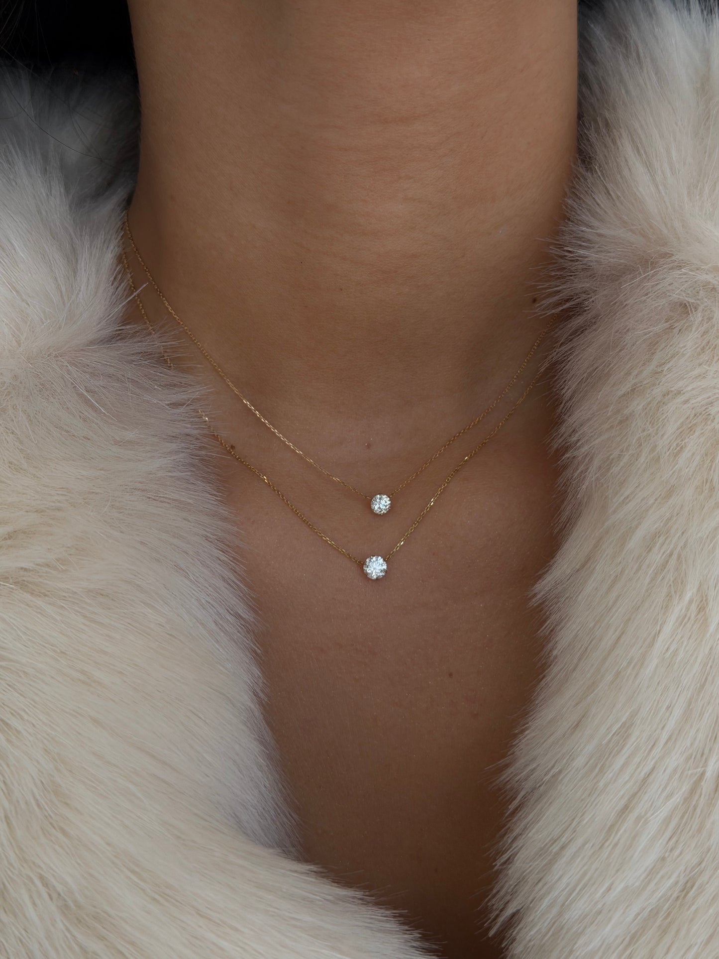 0.30ct Floating Diamond Necklace