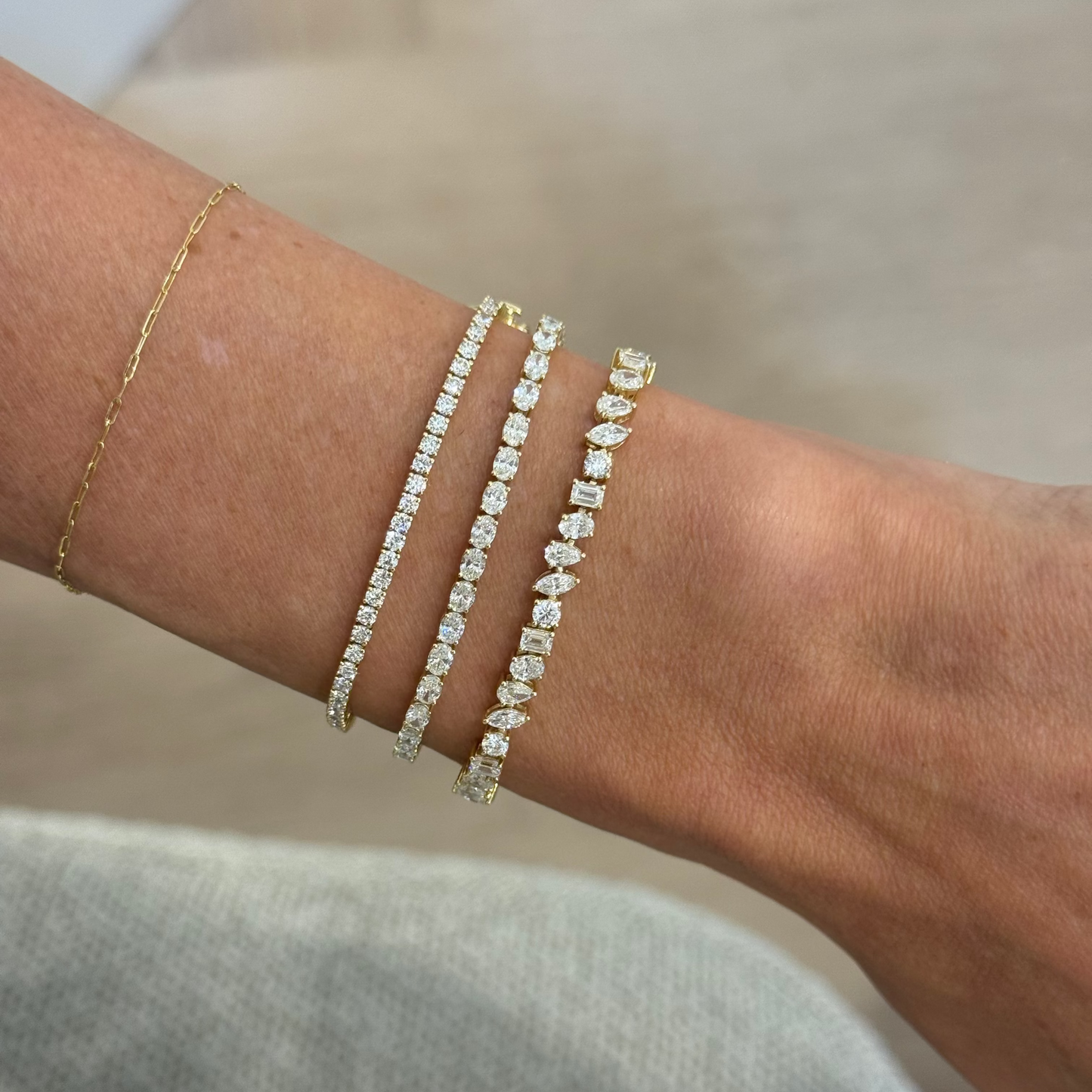 5.00ct Fancy Diamond Tennis Bracelet
