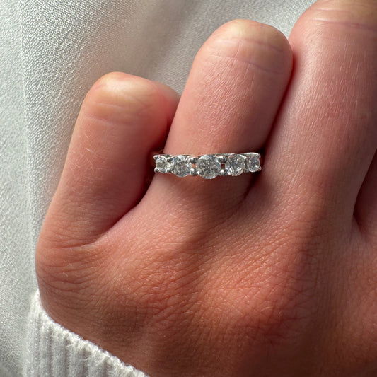 Five Stone Round Diamond Band