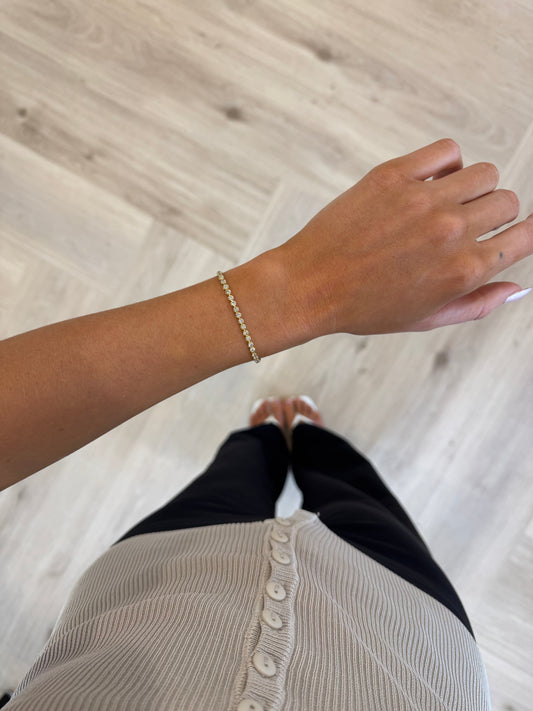 2 ct. tw. Bezel Set Diamond Tennis Bracelet