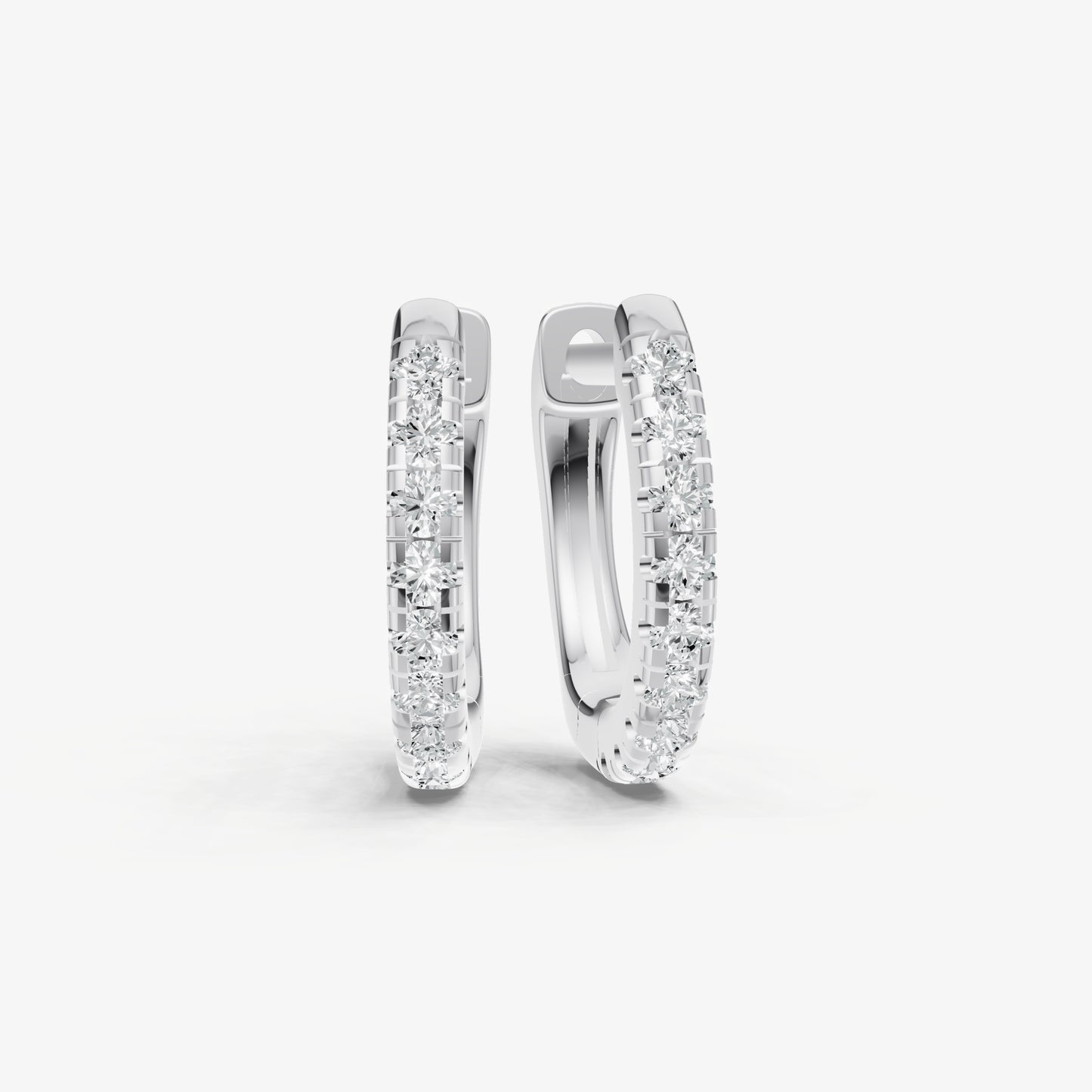 Petite 1pt Diamond Huggie Earrings Ð 8mm