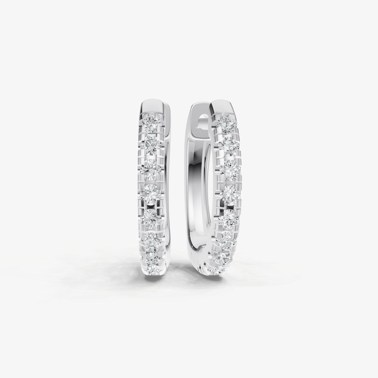Everyday 2pt Diamond Huggie Earrings - 10mm