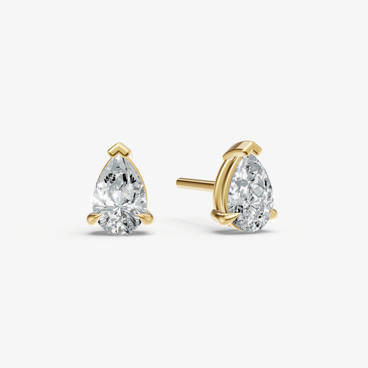 1.00ct Total Diamond Weight Pear Diamond Stud Earrings