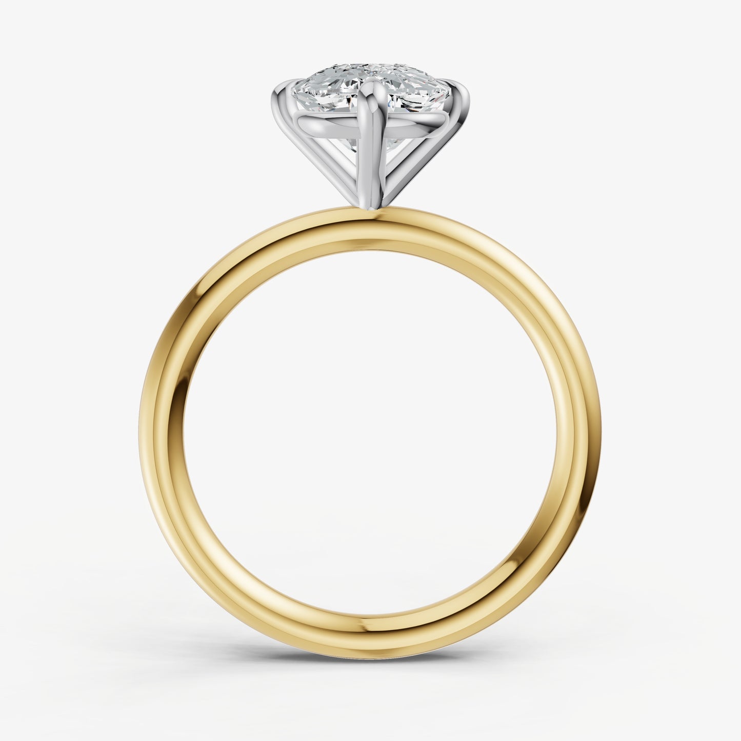 Elongated Cushion Compassss Claw Solitaire
