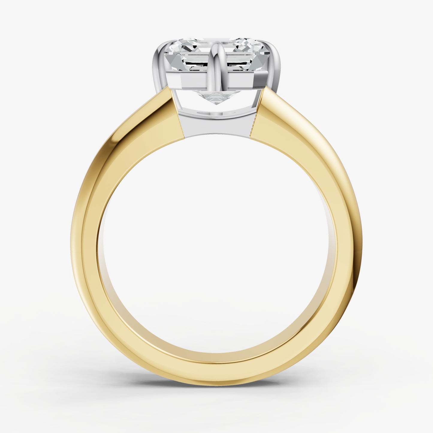 Asscher Double Band Compasss Claws