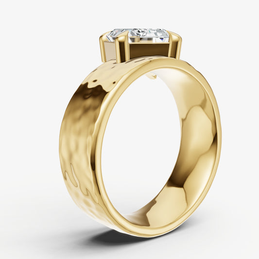 Emerald Bold Oval Engagement Ring Collection