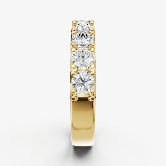 Pavé Set Round 0.15ct (15pt) Diamond Band