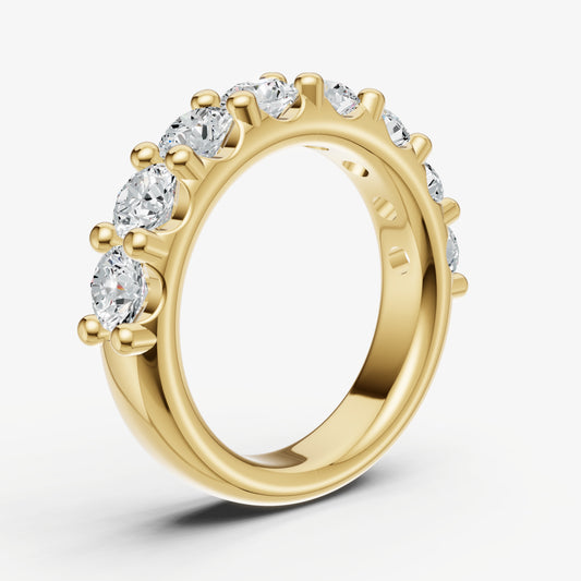 Shared Claw 0.30ct (30pt) Round Diamond Band