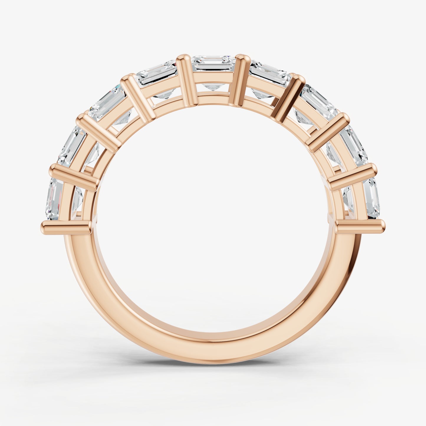 Statement Crown Set Asscher 35pt Diamond Band