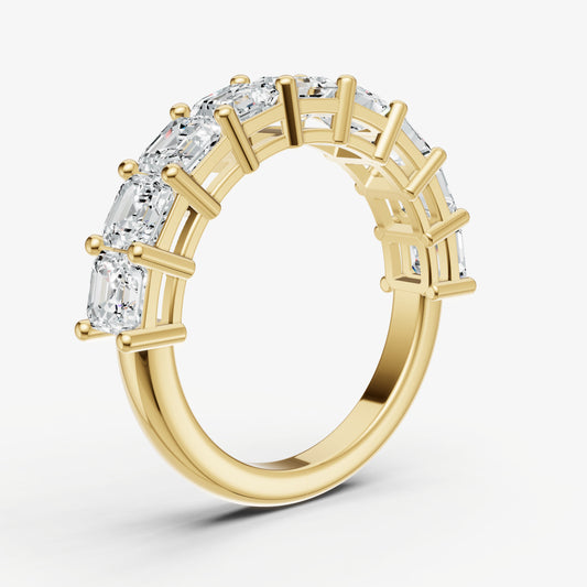 Statement Crown Set Asscher 35pt Diamond Band