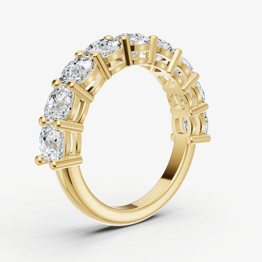 Statement Crown Set Cushion 35pt Diamond Band