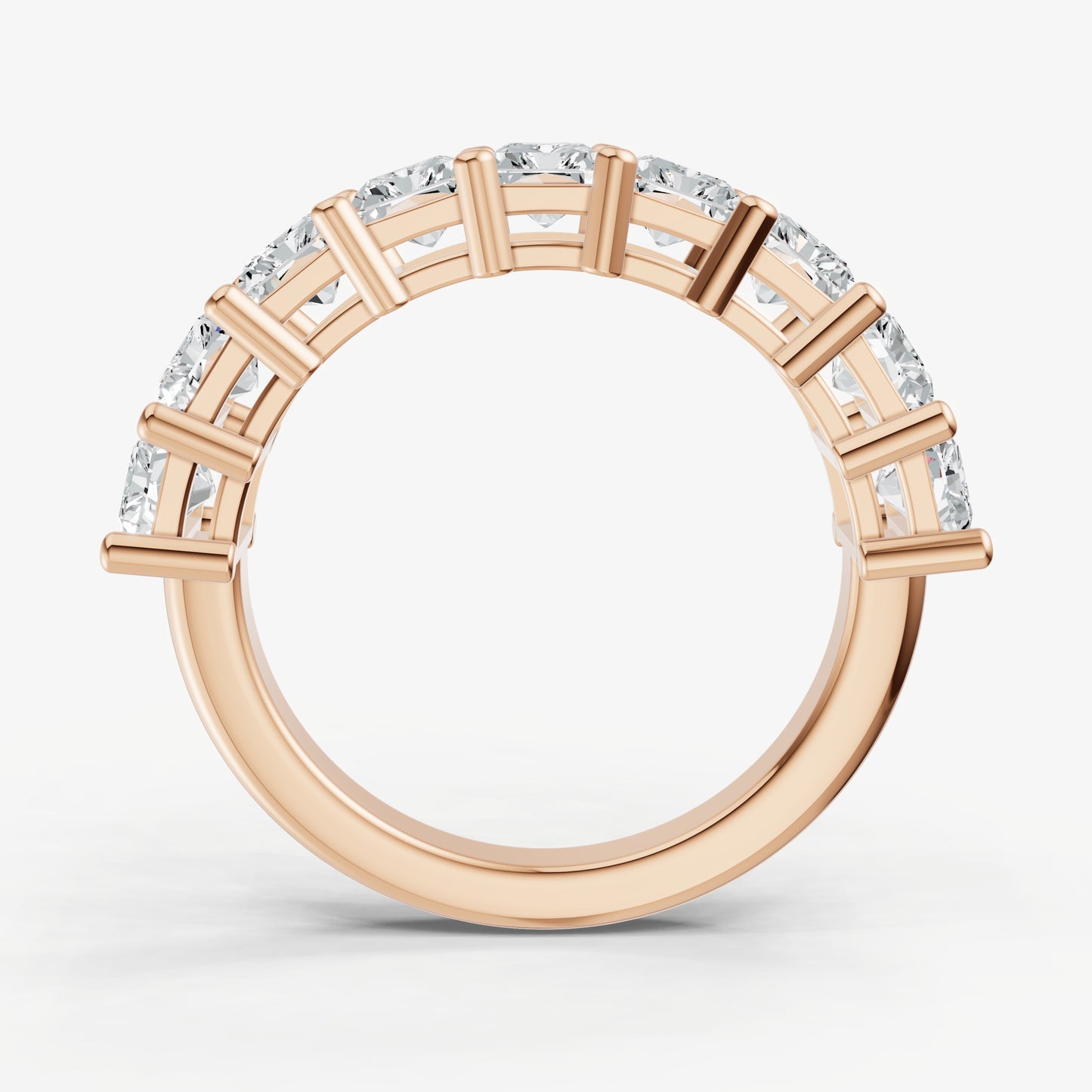 Statement Crown Set Radiant 35pt Diamond Band