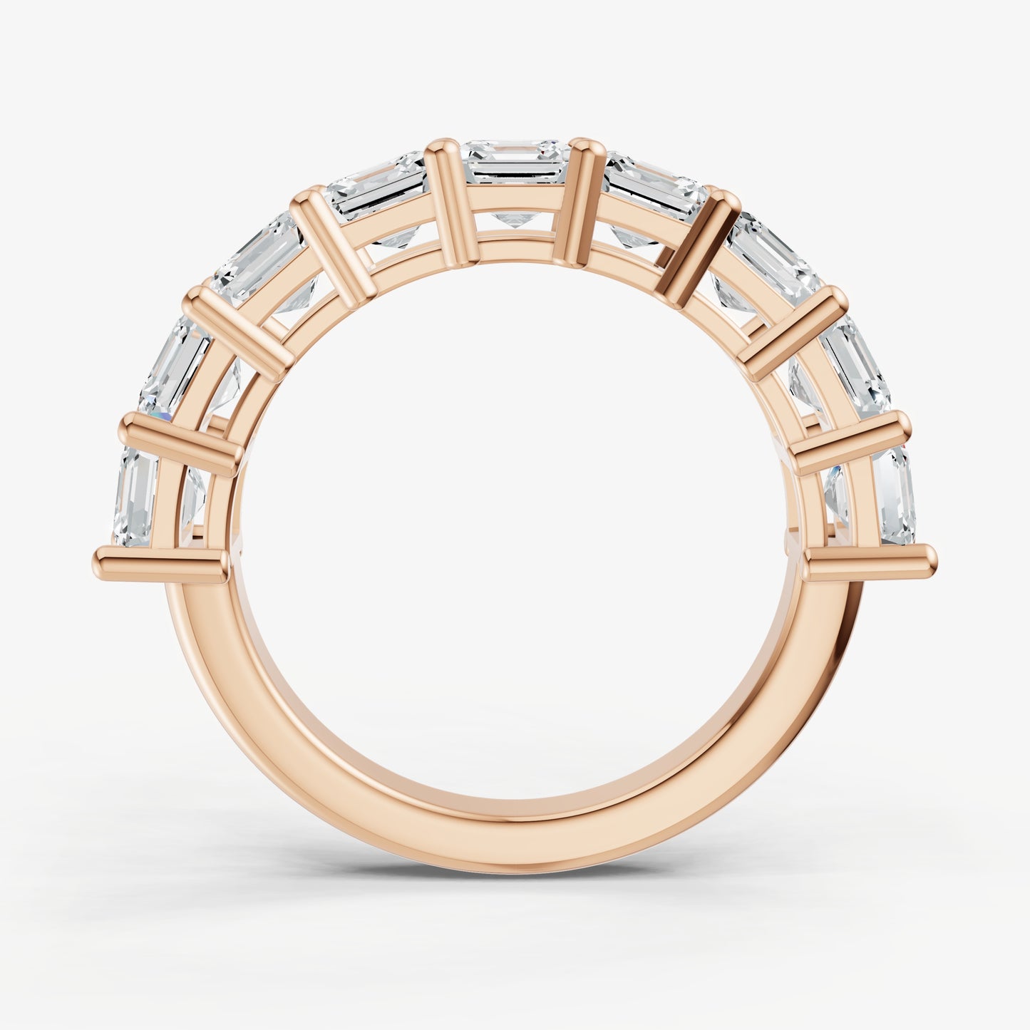 Statement Crown Set Asscher 40pt Diamond Band