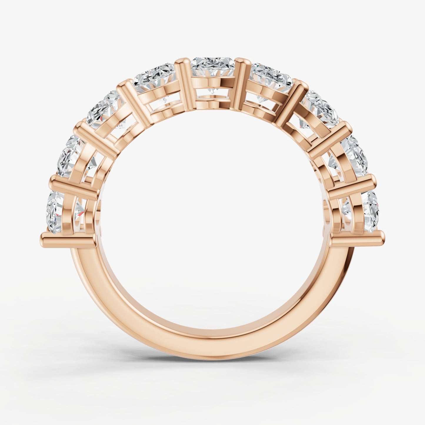 Statement Crown Set Oval 40pt Diamond Band