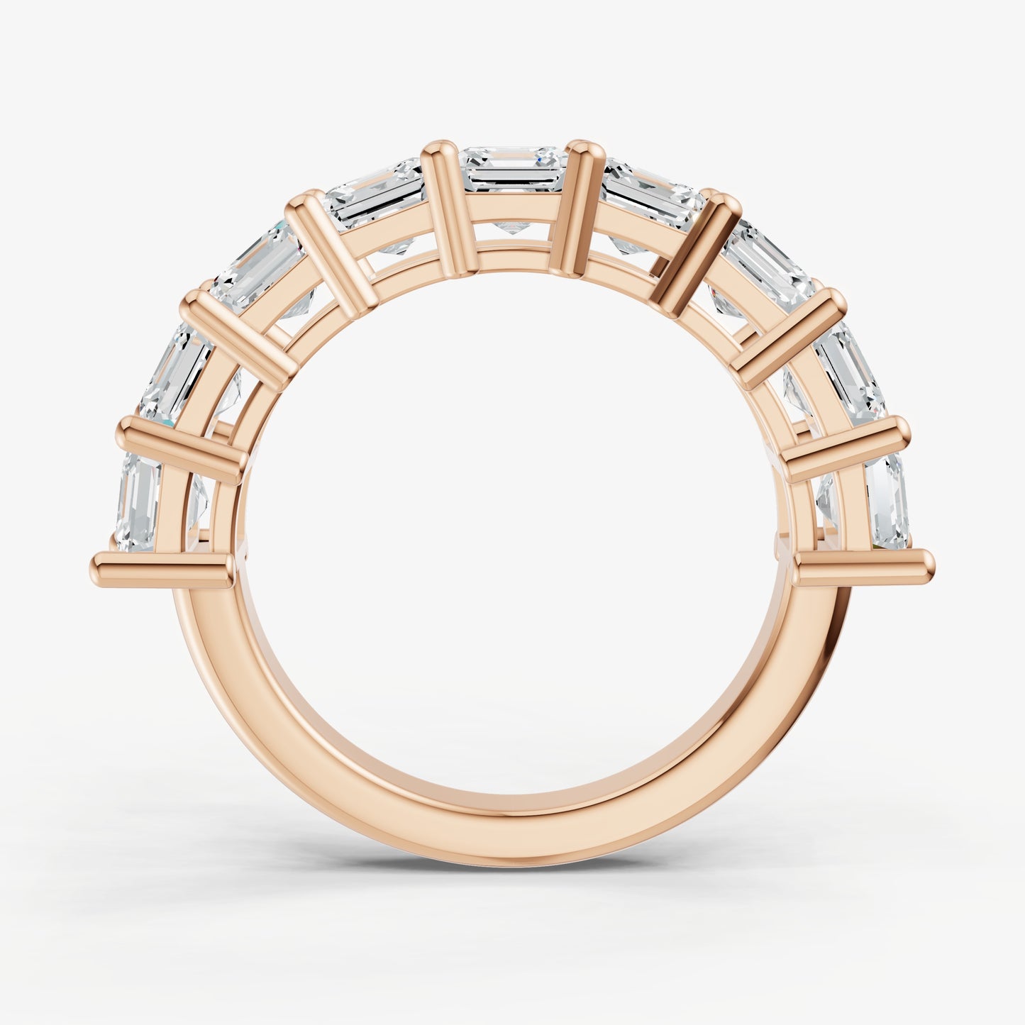 Statement Crown Set Asscher 45pt Diamond Band