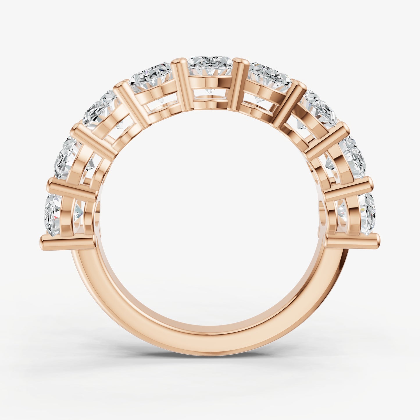 Statement Crown Set Oval 45pt Diamond Band