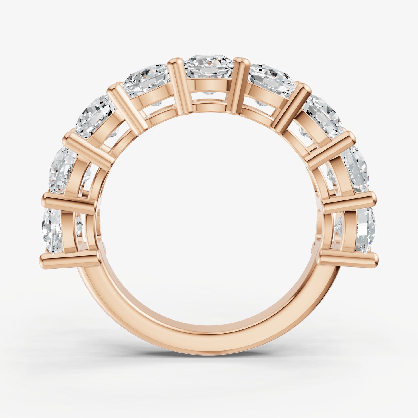 Statement Crown Set Cushion 50pt Diamond Band