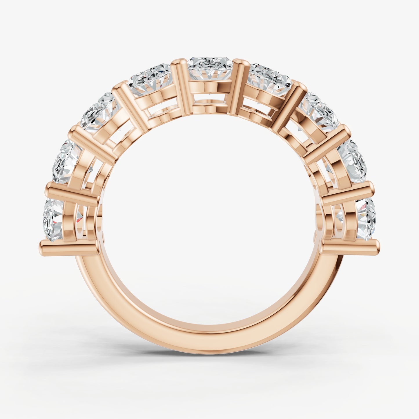 Statement Crown Set Oval 50pt Diamond Band