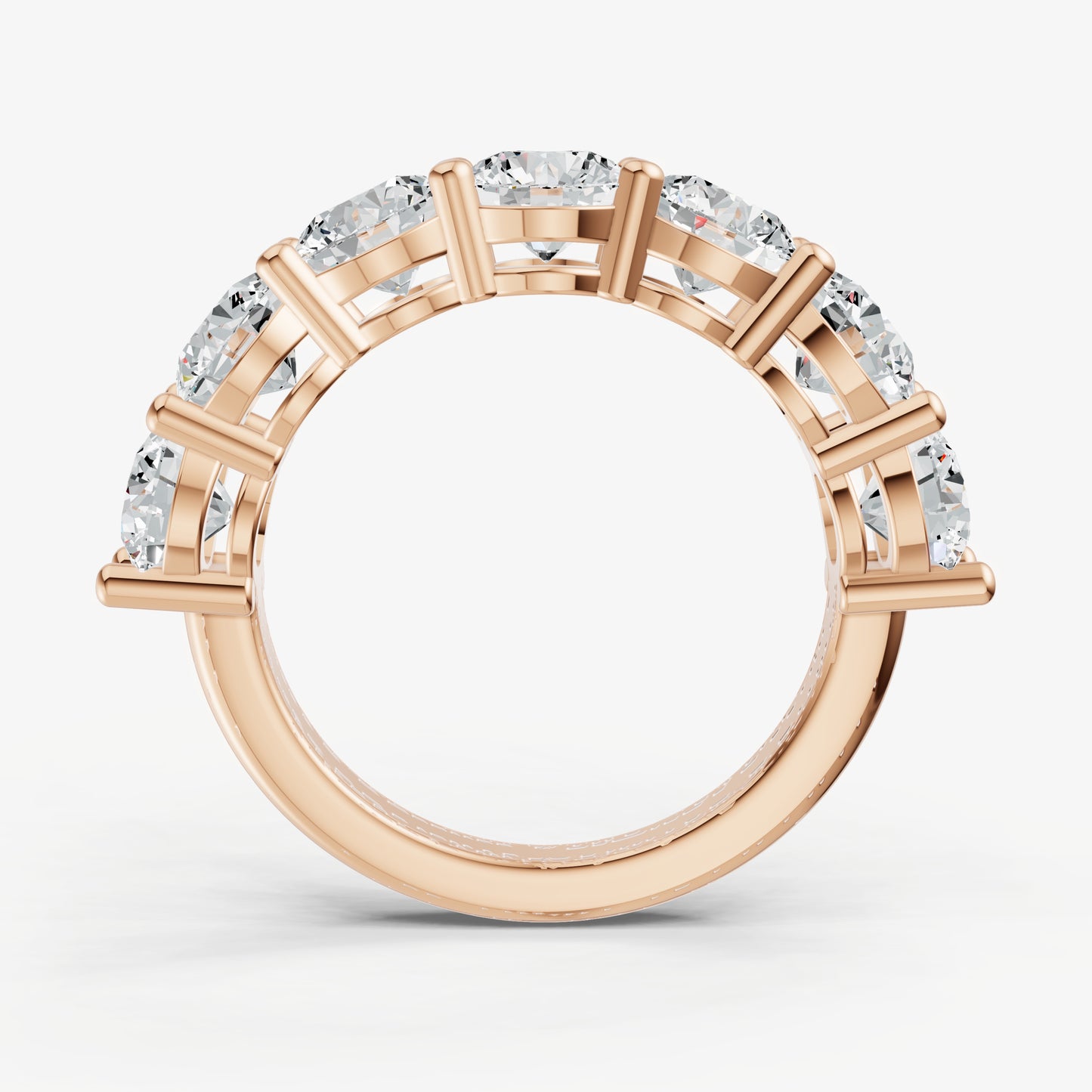 Statement Crown Set Round 50pt Diamond Band