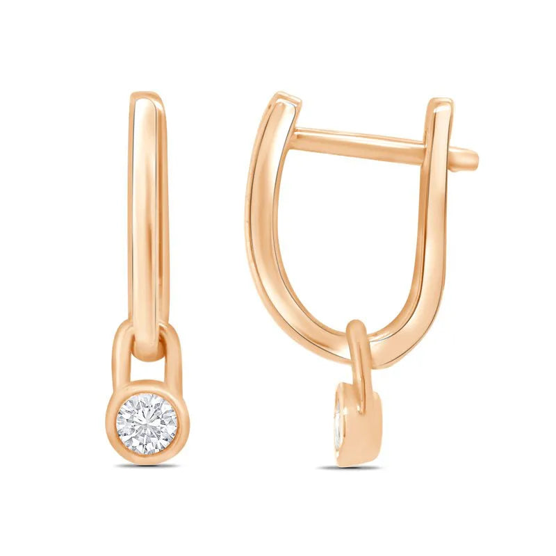 Diamond studded deals hoops