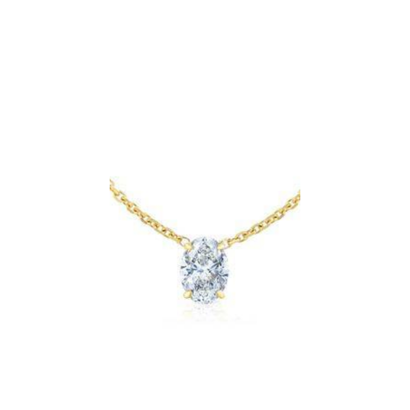 0.30ct Floating Oval Necklace