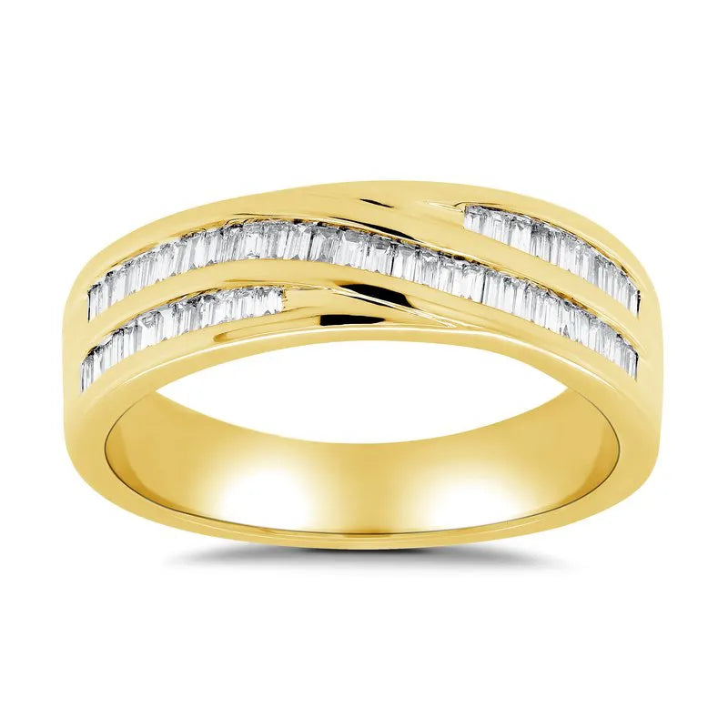 Baguette ring deals mens