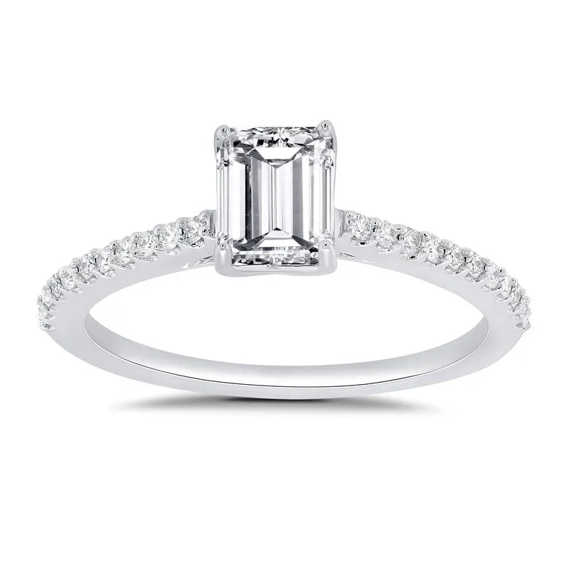 Emerald cut clearance engagement rings zales