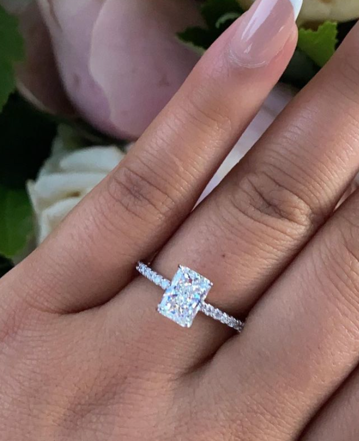 Lab Grown Radiant Madison Engagement Ring