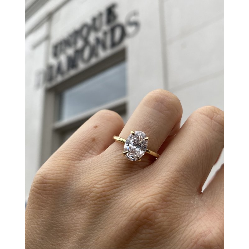Lab Grown Pippa Oval Engagement Ring