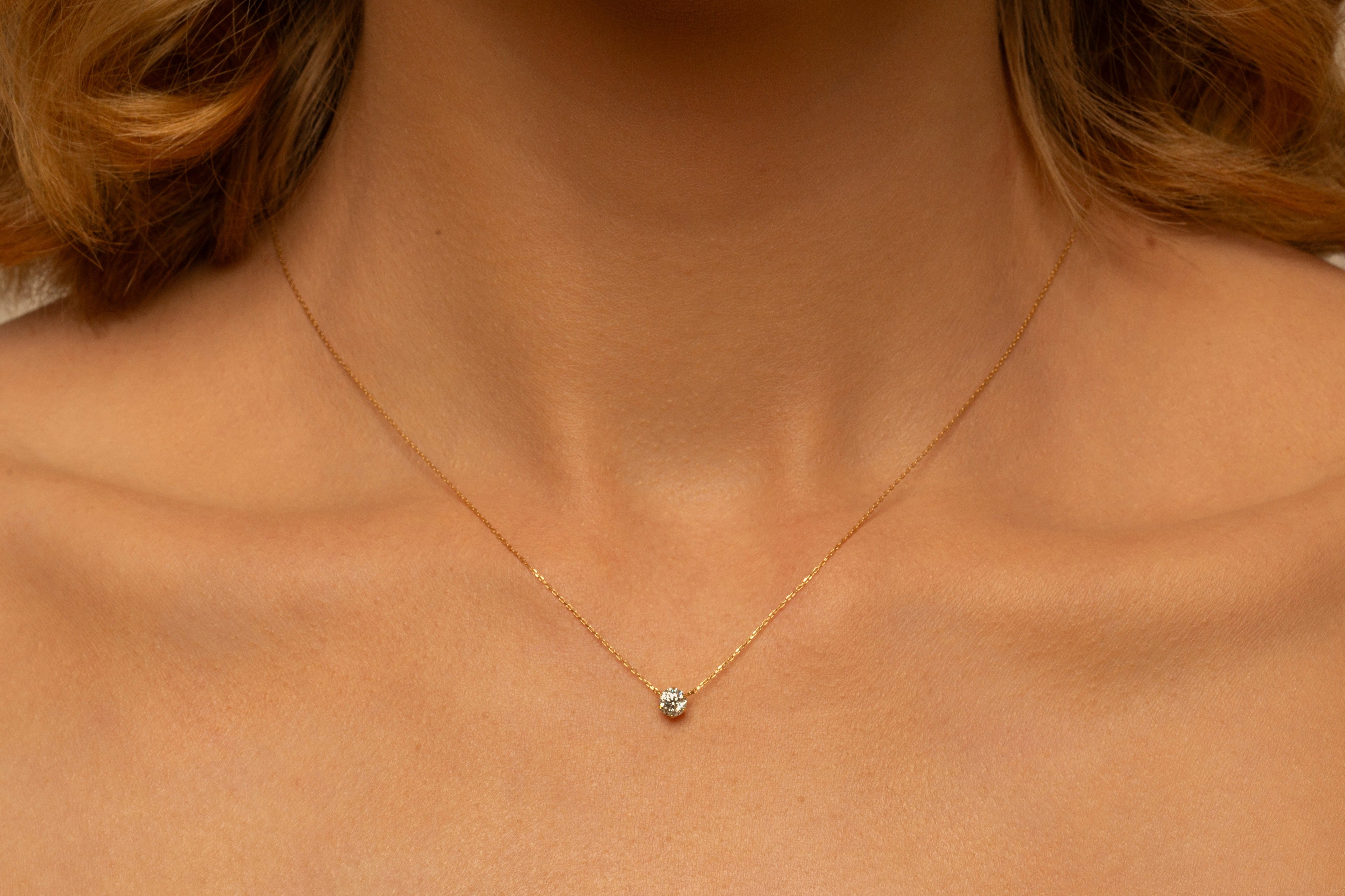 Floating Diamond Necklaces