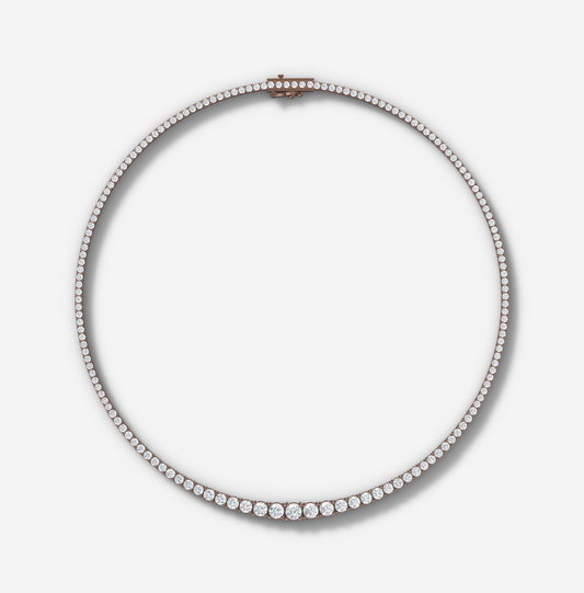 18 ct. tw. Graduated Diamond Tennis Necklace