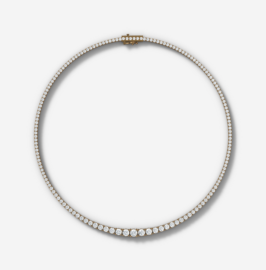 18 ct. tw. Graduated Diamond Tennis Necklace