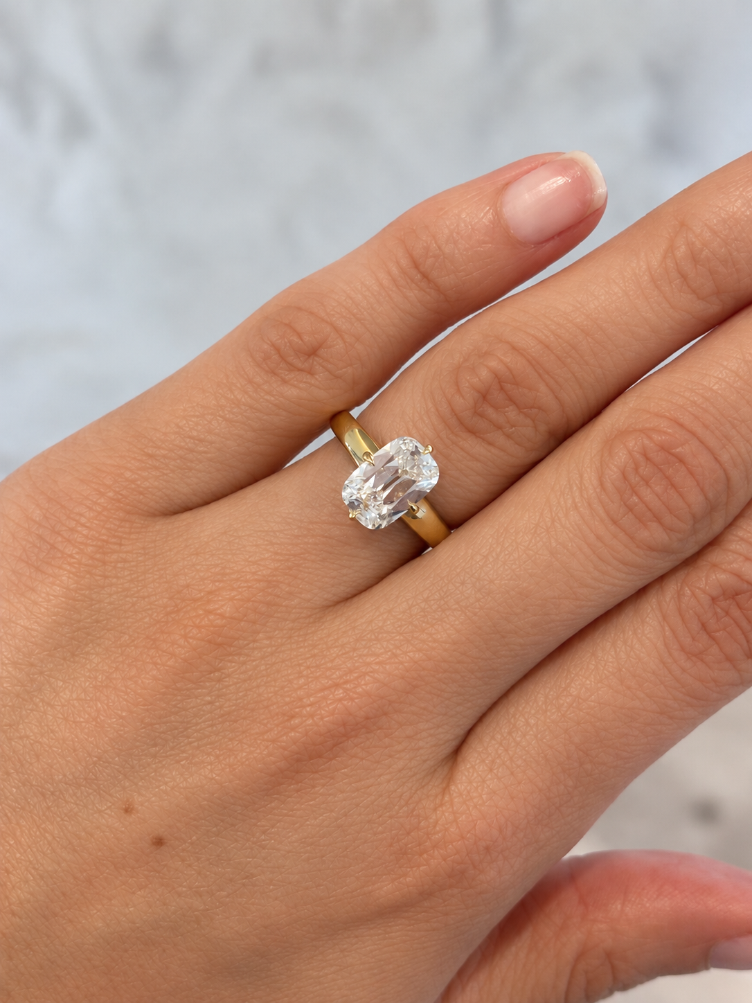 2.54ct Old Miner Compass Tapered Solitaire