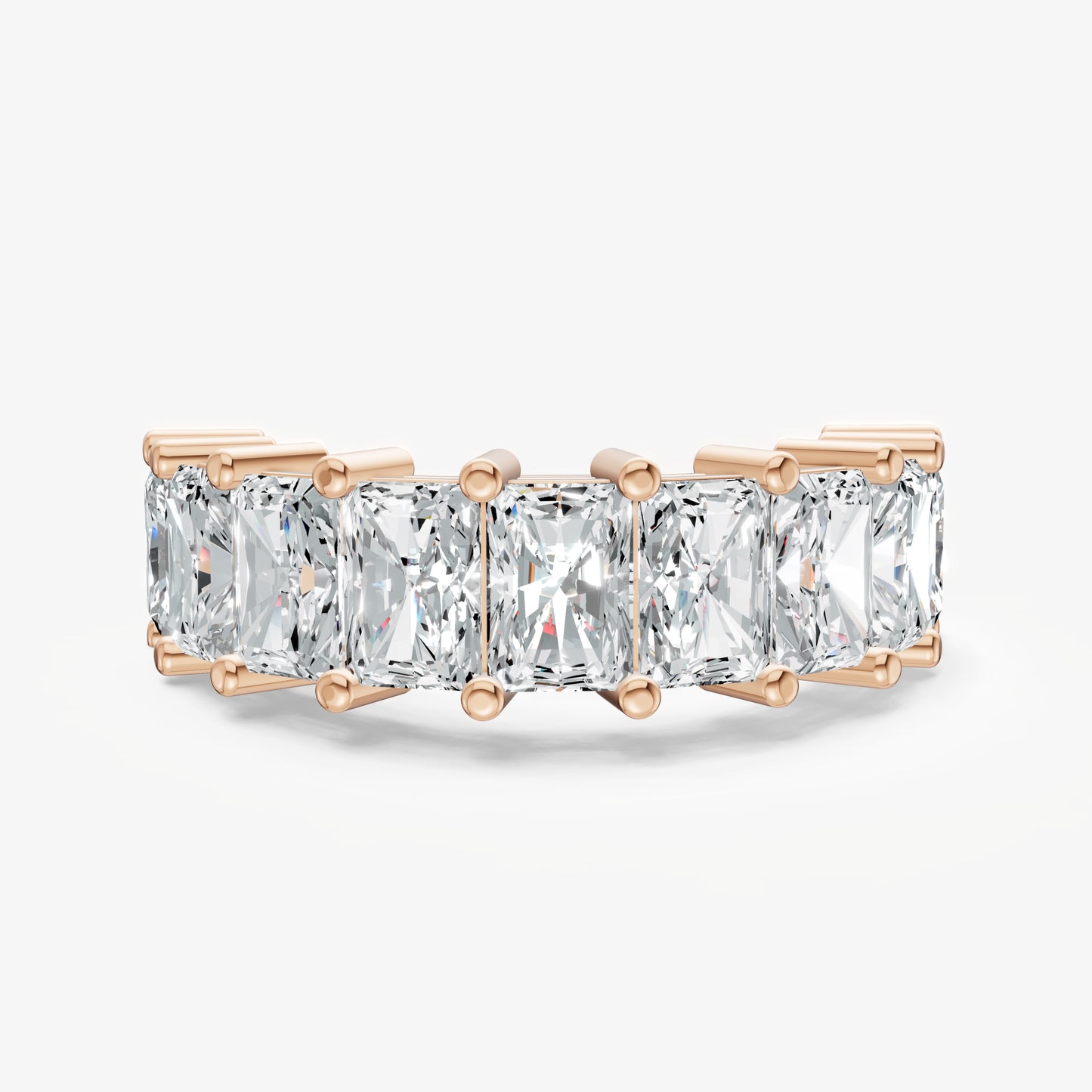Statement Crown Set Radiant 45pt Diamond Band