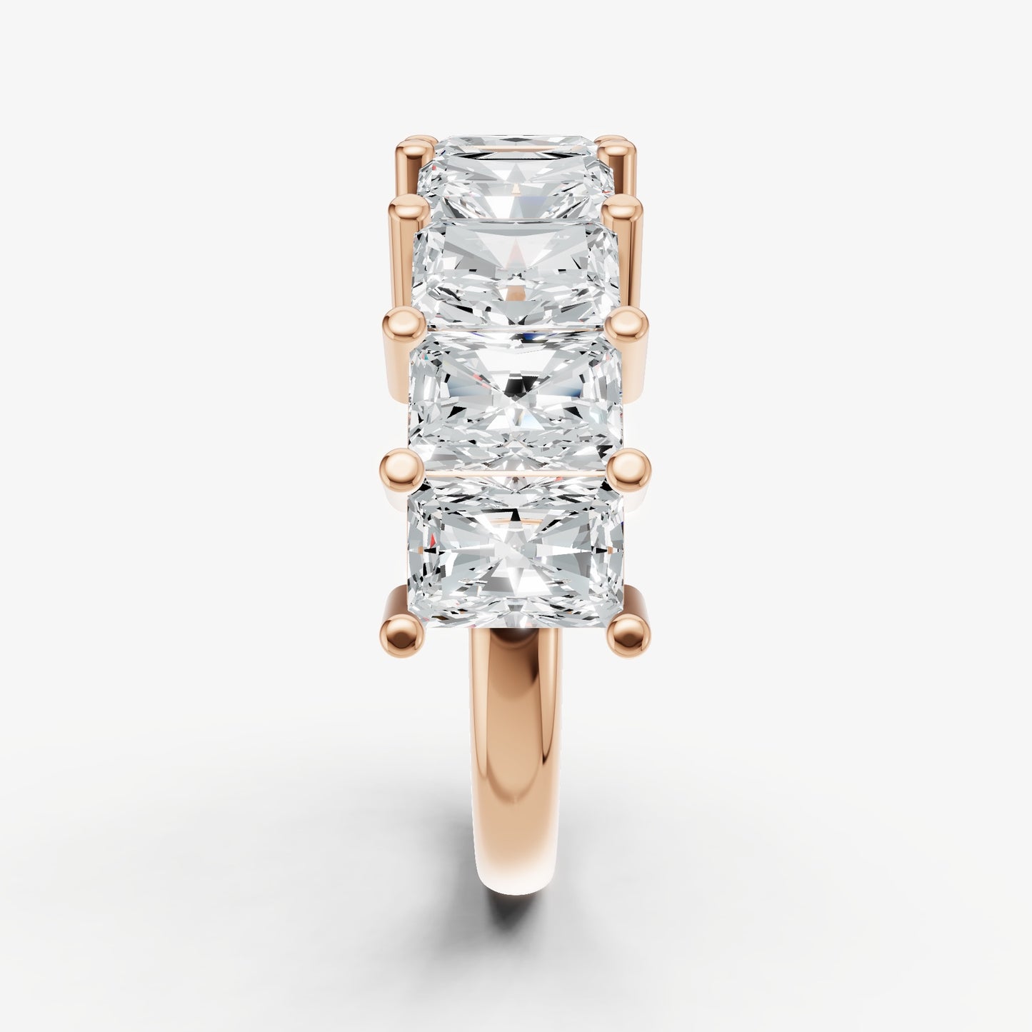 Statement Crown Set Radiant 45pt Diamond Band