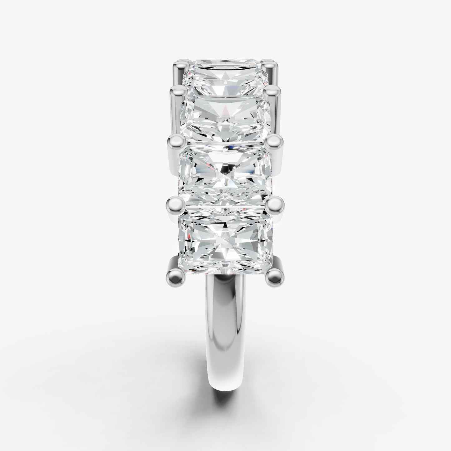 Statement Crown Set Radiant 45pt Diamond Band