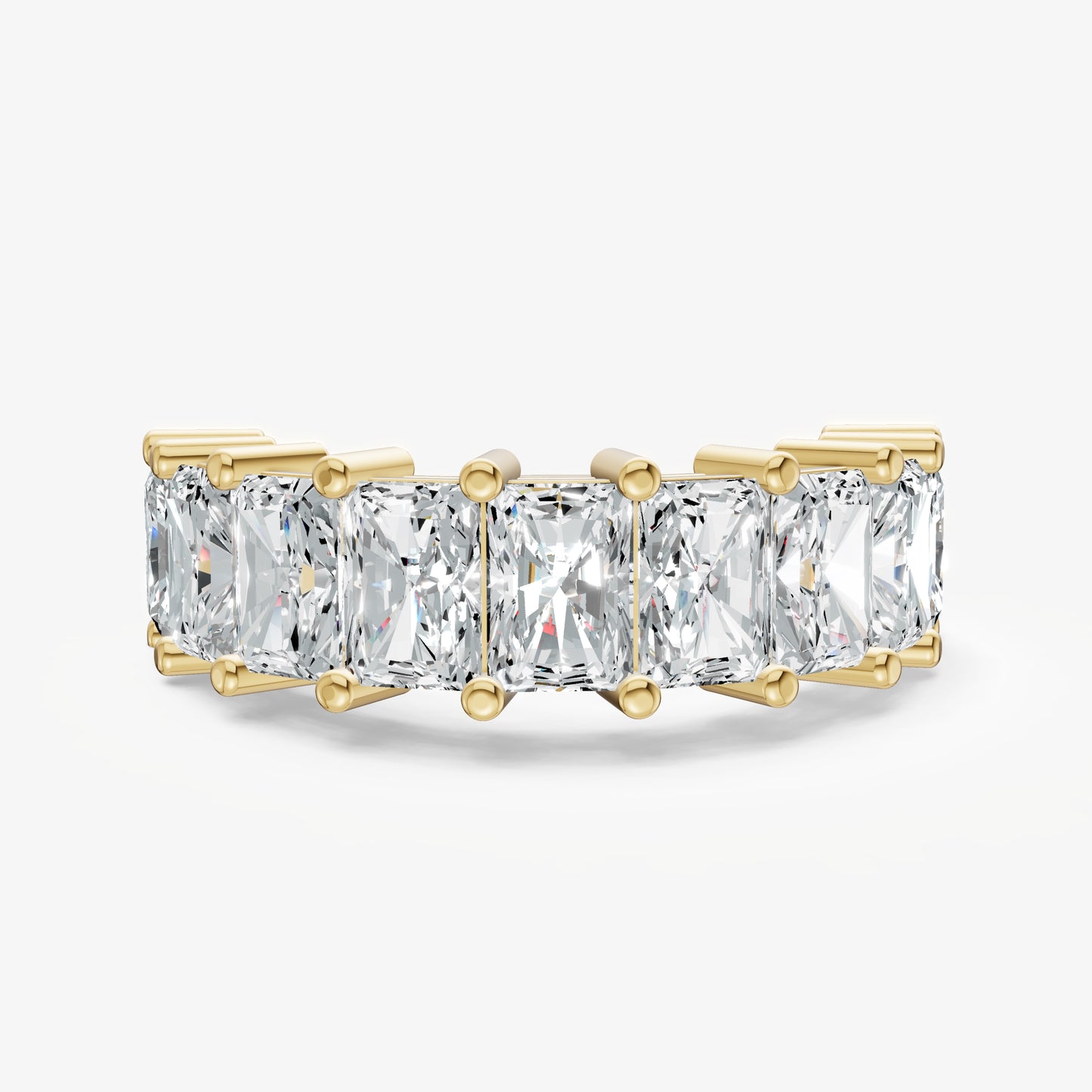Statement Crown Set Radiant 45pt Diamond Band
