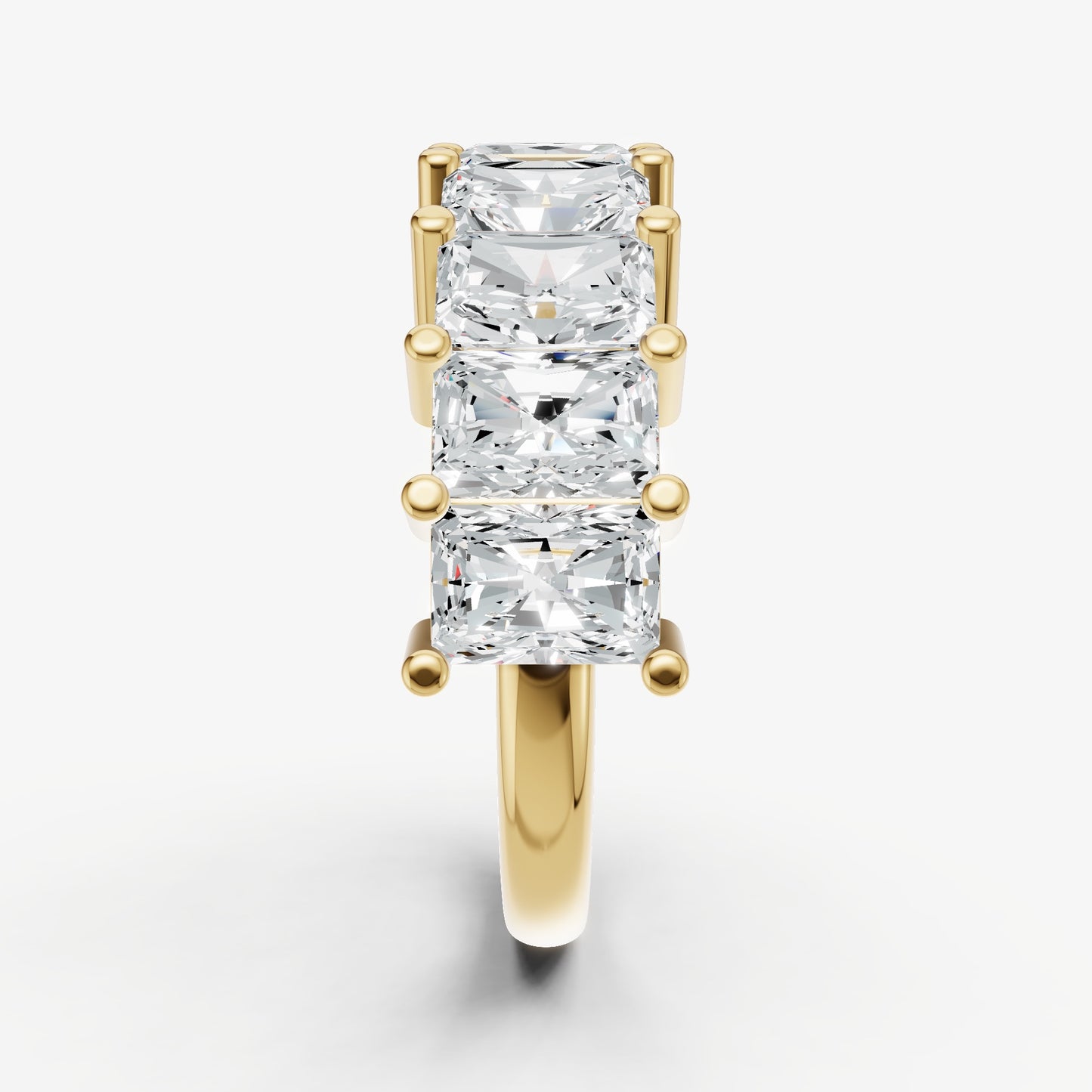 Statement Crown Set Radiant 45pt Diamond Band