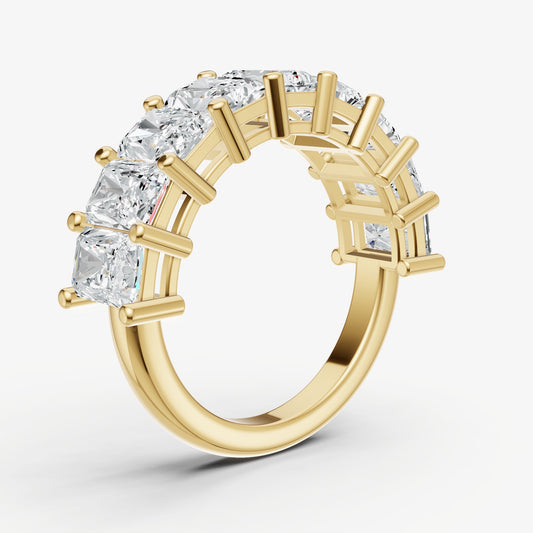 Statement Crown Set Radiant 45pt Diamond Band