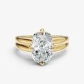 Elongated Cushion Double Band Compasss Claws