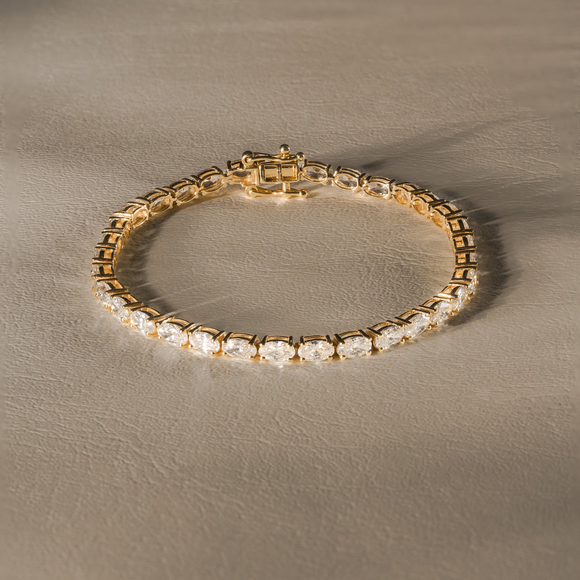 Oval Diamond Tennis Bracelet