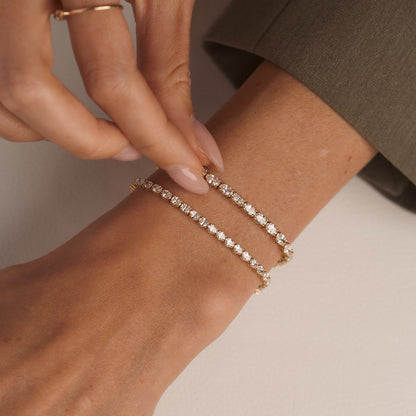 Oval Diamond Tennis Bracelet