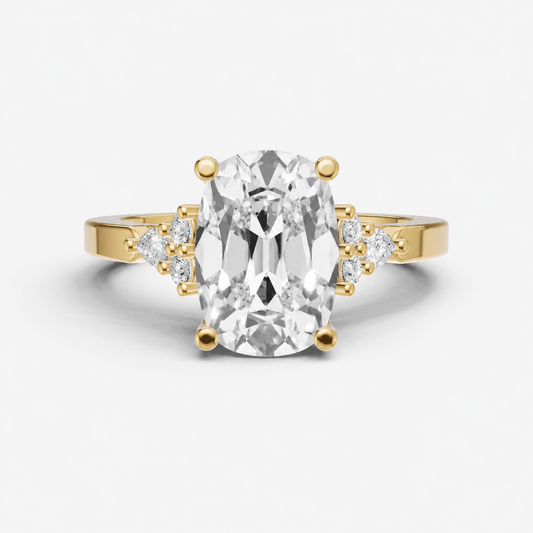 Old Miner Cluster Diamond Engagement Ring