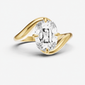Old Miner Bypass Engagement Ring
