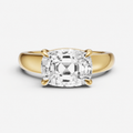 Old Miner East-West Diamond Solitaire Engagement Ring